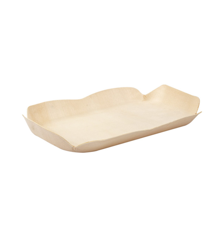 Barquilhas de Madeira Retangular 16,5x11x2 cm (50 Uds) Barquilhas de Madeira Retangular 16,5x11x2 cm (50 Uds)