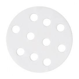 Papel Antigordura Branco para Panela Cozimiento  Ø8 cm (2000 Uds)