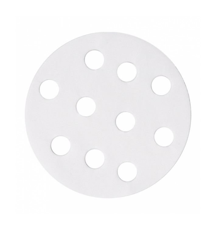Papel Antigordura Branco para Panela Cozimiento Ø8 cm (2000 Uds) Papel Antigordura Branco para Panela Cozimiento Ø8 cm (2000 Uds)