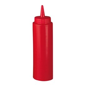 Frascos para Molhos Plastico Rojo 240ml (6 Uds)