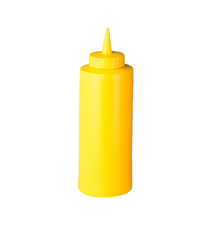 Frascos para Molhos Plastico Amarelo 360ml (6 Uds) Frascos para Molhos Plastico Amarelo 360ml (6 Uds)