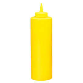 Frascos para Molhos Plastico Amarelo 720ml (6 Uds)