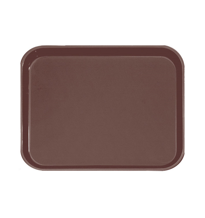 Bandeja PP Anti Deslizante Marrom 51,0x38,0cm (12 Uds) Bandeja PP Anti Deslizante Marrom 51,0x38,0cm (12 Uds)