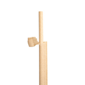 Palhinha Direita Papel Natural Embalada Kraft Ø6mm 21cm (250 Uds)