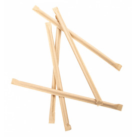 Palhinha Direita Papel Natural Embalada Kraft Ø6mm 21cm (250 Uds)