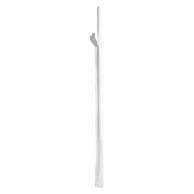 Palhinha Direita Papel Branco Embalada Branco Ø6mm 21cm (6000 Uds)