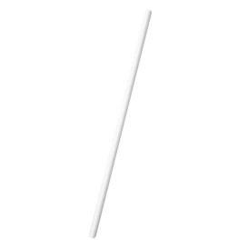Palhinha Direita Papel Branco Embalada Branco Ø6mm 21cm (6000 Uds)