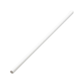 Palhinha Direita Papel Branco Embalada Branco Ø6mm 21cm (6000 Uds)