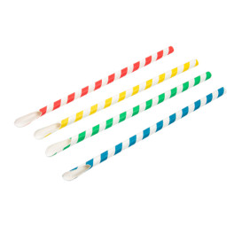 Palhinha Colher Papel Sortido Ø8mm 21cm (100 Uds)