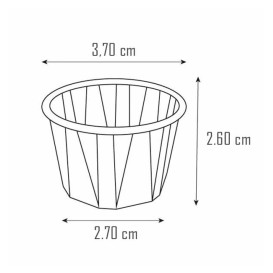 Copo em Papel Kraft para Molhos/Soufflé 22ml (5000 Uds)