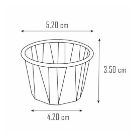 Copo em Papel Kraft para Molhos/Souffle 60ml (250 Uds)