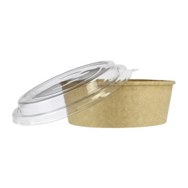 Terrina Cartão Kraft-Kraft + Tampa RPET 38 Oz/1120 ml (100 Uds) Terrina Cartão Kraft-Kraft + Tampa RPET 38 Oz/1120 ml (100 Uds)