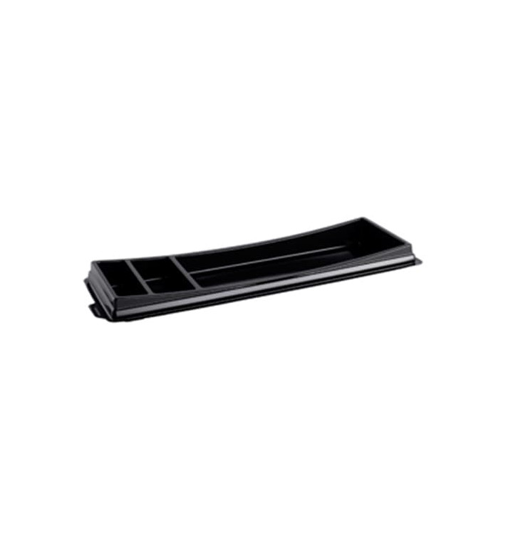 Embalagem para Sushi Preto 263x91mm Embalagem para Sushi Preto 263x91mm
