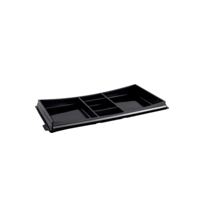 Embalagem para Sushi Preto 273x151mm Embalagem para Sushi Preto 273x151mm