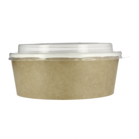 Terrina de Cartão Kraft Con Tampa PP 38 Oz/1120ml (100 Uds) 