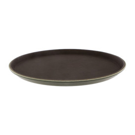 Bandeja PP Redonda Anti Deslizante Marrom Ø35,5cm (12 Uds)