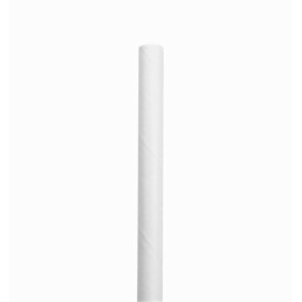 Palhinha Direita Papel Branco Ø6mm 20cm (250 Uds)