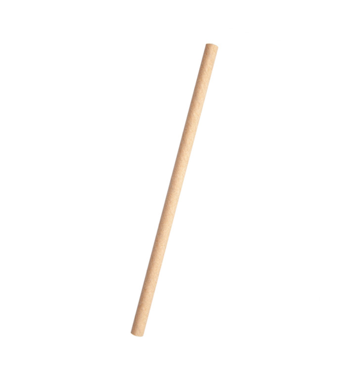 Palhinha Direita Papel Kraft Ø6mm 14cm (6.000 Uds) Palhinha Direita Papel Kraft Ø6mm 14cm (6.000 Uds)