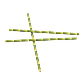 Palhinha Direita Papel Bambu Ø6mm 21cm (250 Uds)