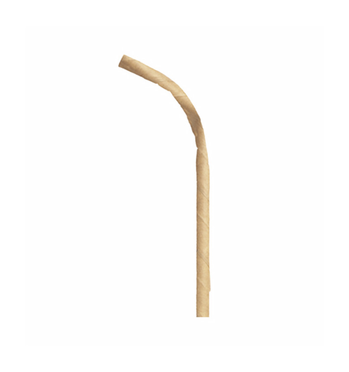 Palhinha Flexíve Papel Kraft Ø6mm 230mm (250 Uds) Palhinha Flexíve Papel Kraft Ø6mm 230mm (250 Uds)