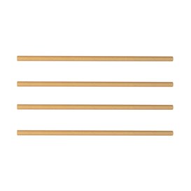 Palhinha Direita Papel Natural Embalada Ø8mm 20cm (100 Uds)