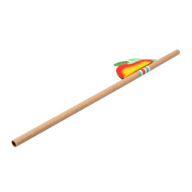 Palhinha Direita Papel Natural  Palmeiras Ø6mm 23cm (24 Uds)