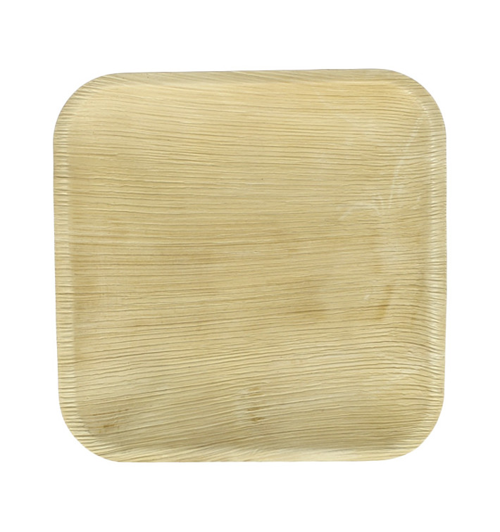 Prato quadrado de folha de palmeira 18x18cm (200 Unidades) Prato quadrado de folha de palmeira 18x18cm (200 Unidades)