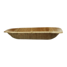 Prato quadrado de folha de palmeira 11,5x11,5x1,5cm (25 Uds)