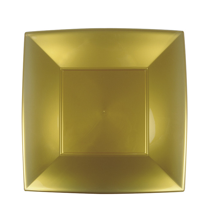 Prato Plastico Raso Ouro Nice PP 290mm (12 Uds) Prato Plastico Raso Ouro Nice PP 290mm (12 Uds)