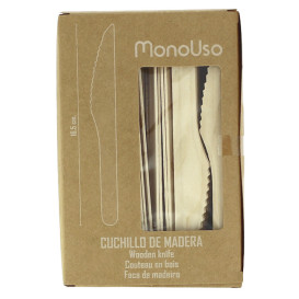 Faca de Madeira Eco 16cm (1.000 Unidades)