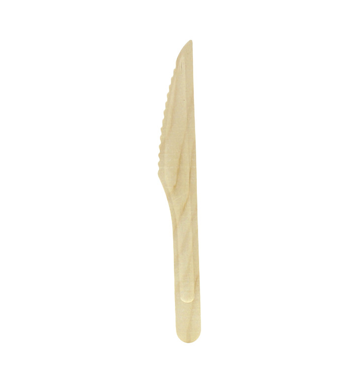 Faca de Madeira Eco 16cm (100 Unidades) Faca de Madeira Eco 16cm (100 Unidades)