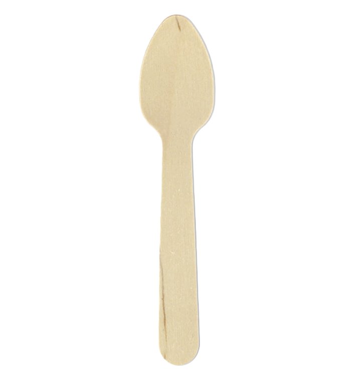 Mini Colher de Madeira Eco 11cm (1.000 Unidades) Mini Colher de Madeira Eco 11cm (1.000 Unidades)