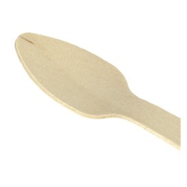 Mini Colher de Madeira Eco 11cm (100 Unidades)