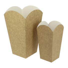 Caixa Pipocas Pequena Kraft 45g 6,5x8,5x15cm (25 Uds)