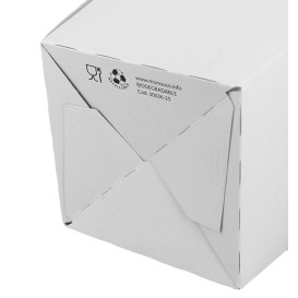 Caixa Pipocas Grande Branca 150gr 8,7x13x20,3cm (25 Uds)