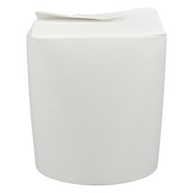 Embalagem Fechado Takeaway 100% ECO Branco 16Oz/480ml (50 Uds)