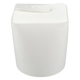 Embalagem Fechado Takeaway 100% ECO Branco 16Oz/480ml (50 Uds)