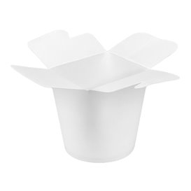 Embalagem Fechado Takeaway 100% ECO Branco 16Oz/480ml (50 Uds)