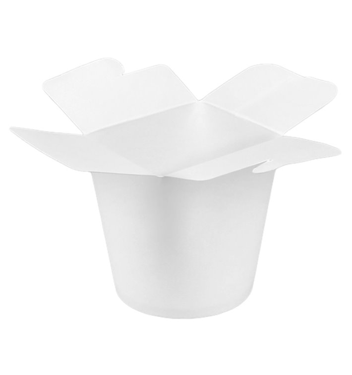 Embalagem Fechado Takeaway 100% ECO Branco 16Oz/480ml (50 Uds)