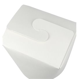 Embalagem Fechado Takeaway 100% ECO Branco 16Oz/480ml (50 Uds)