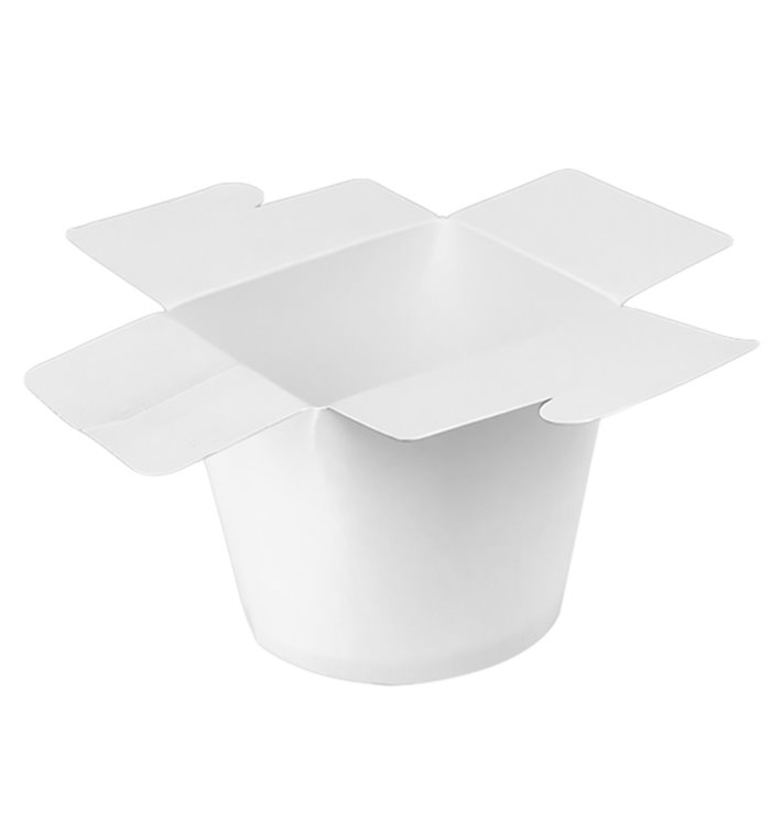 Embalagem Fechado Takeaway 100% ECO Branco 26Oz/780ml (50 Uds)