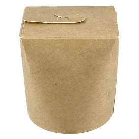 Embalagem Fechado Takeaway 100% ECO Kraft 16Oz/480ml (50 Uds)