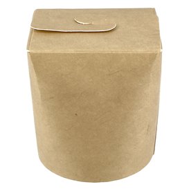 Embalagem Fechado Takeaway 100% ECO Kraft 16Oz/480ml (50 Uds)
