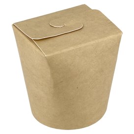 Embalagem Fechado Takeaway 100% ECO Kraft 16Oz/480ml (50 Uds)