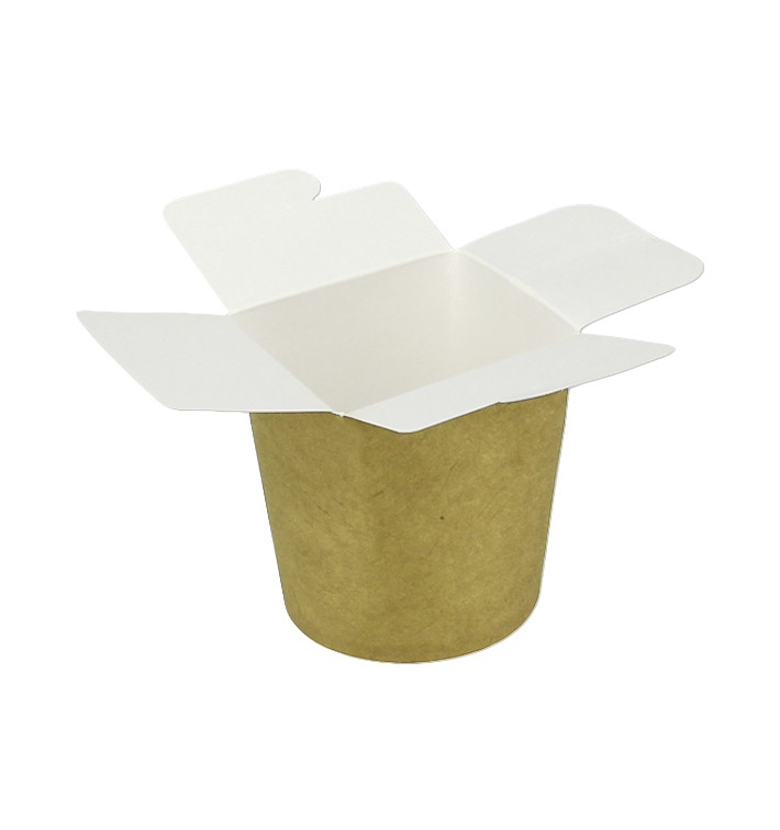 Embalagem Fechado Takeaway 100% ECO Kraft 16Oz/480ml (50 Uds) Embalagem Fechado Takeaway 100% ECO Kraft 16Oz/480ml (50 Uds)