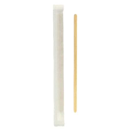 Agitador de Madeira Revestida 110mm (500 Uds)
