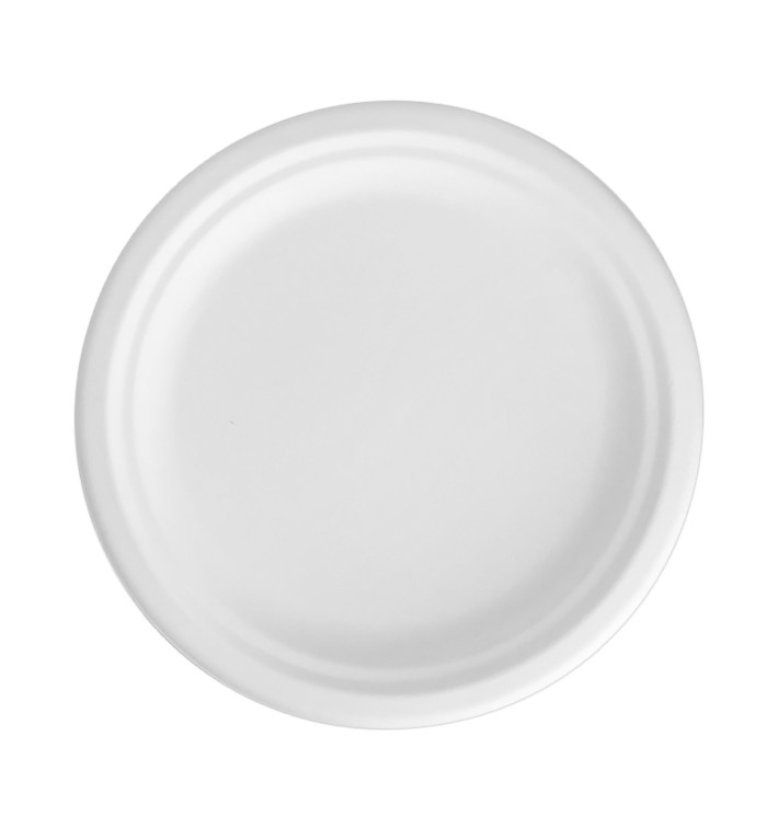 Prato em Cana de Açúcar Branco Ø22 cm (50 Uds) Prato em Cana de Açúcar Branco Ø22 cm (50 Uds)