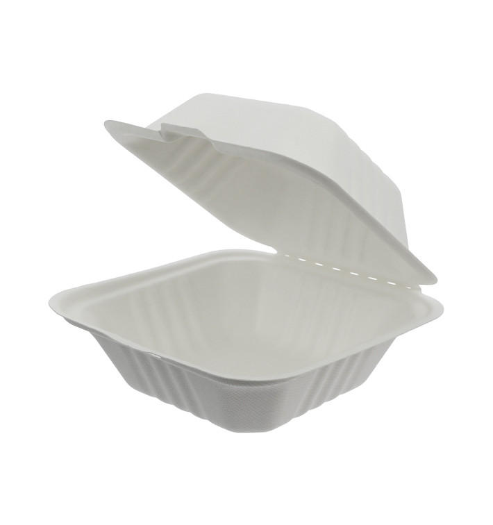 Embalagem Cana-de-açúcar Branco 152x153x77mm (500Uds) Embalagem Cana-de-açúcar Branco 152x153x77mm (500Uds)