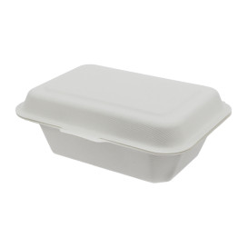 Embalagem Cana-de-açúcar Branco 136x182x64mm (50 Uds)