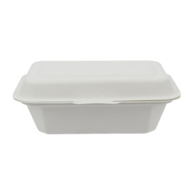 Embalagem Cana-de-açúcar Branco 136x182x64mm (50 Uds)